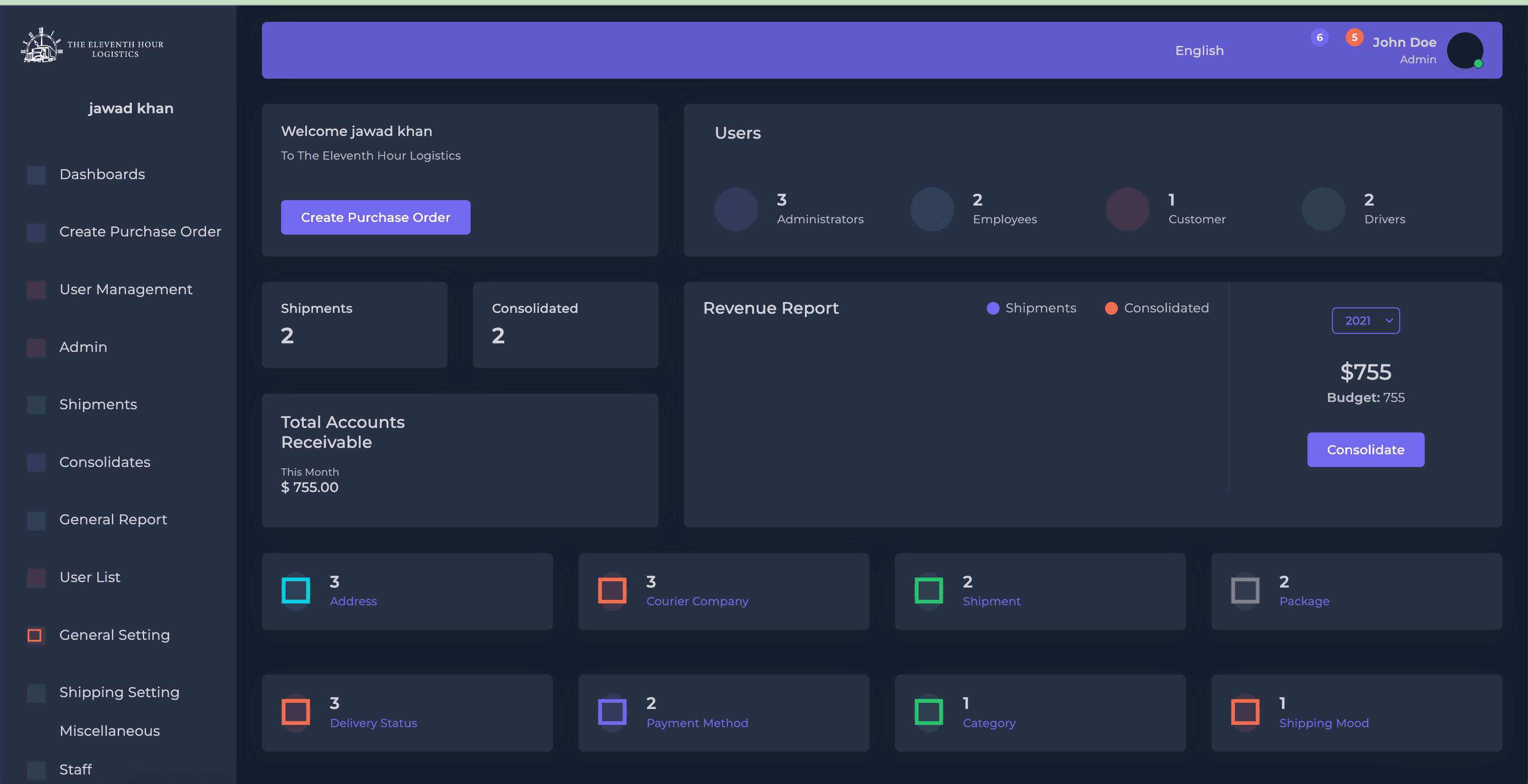 TMS — Eleventh Hour Logistics